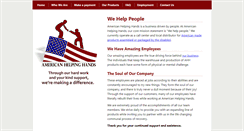 Desktop Screenshot of americanhelpinghands.org